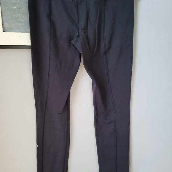 Lululemon Skinny Groove Pant Full On Luon Black Cayman Stripe 4 - Picture 9 of 13